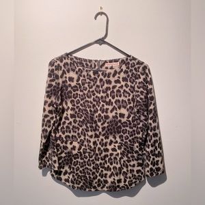 Rebecca Taylor Leopard Print Sweater - Size Small